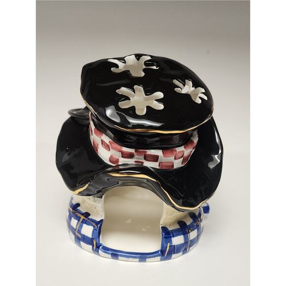 Metal Tealight Tall Snowman/ Variations Ceramic Tea Light Candle Holder - Picture 5 of 16